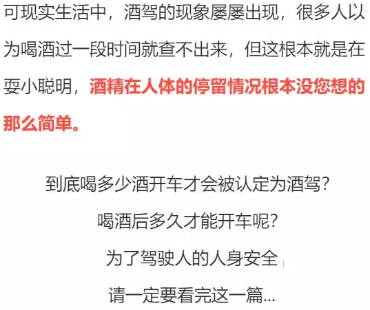 喝多少酒開車算酒駕？喝完酒多久能開車？這組數(shù)據(jù)，都說明白了
